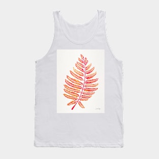 fern leaf pink Tank Top